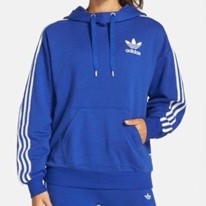 Adidas Blue Hoodie Sweatshirt